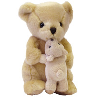 Мягкая игрушка "Медведь с детенышем", 21 см