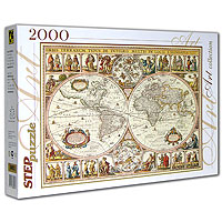 Историческая карта мира. Пазл, 2000 элементов