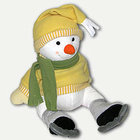Мягкая игрушка "Снеговик на коньках", 40 см